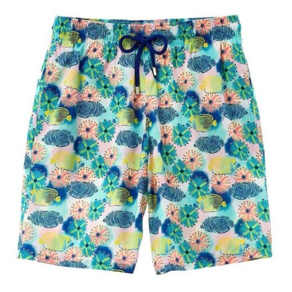 Vilebrequin Okohina Reef Paradise Sea Urchin Fish Print Swim Trunks NWT - Picture 1 of 6